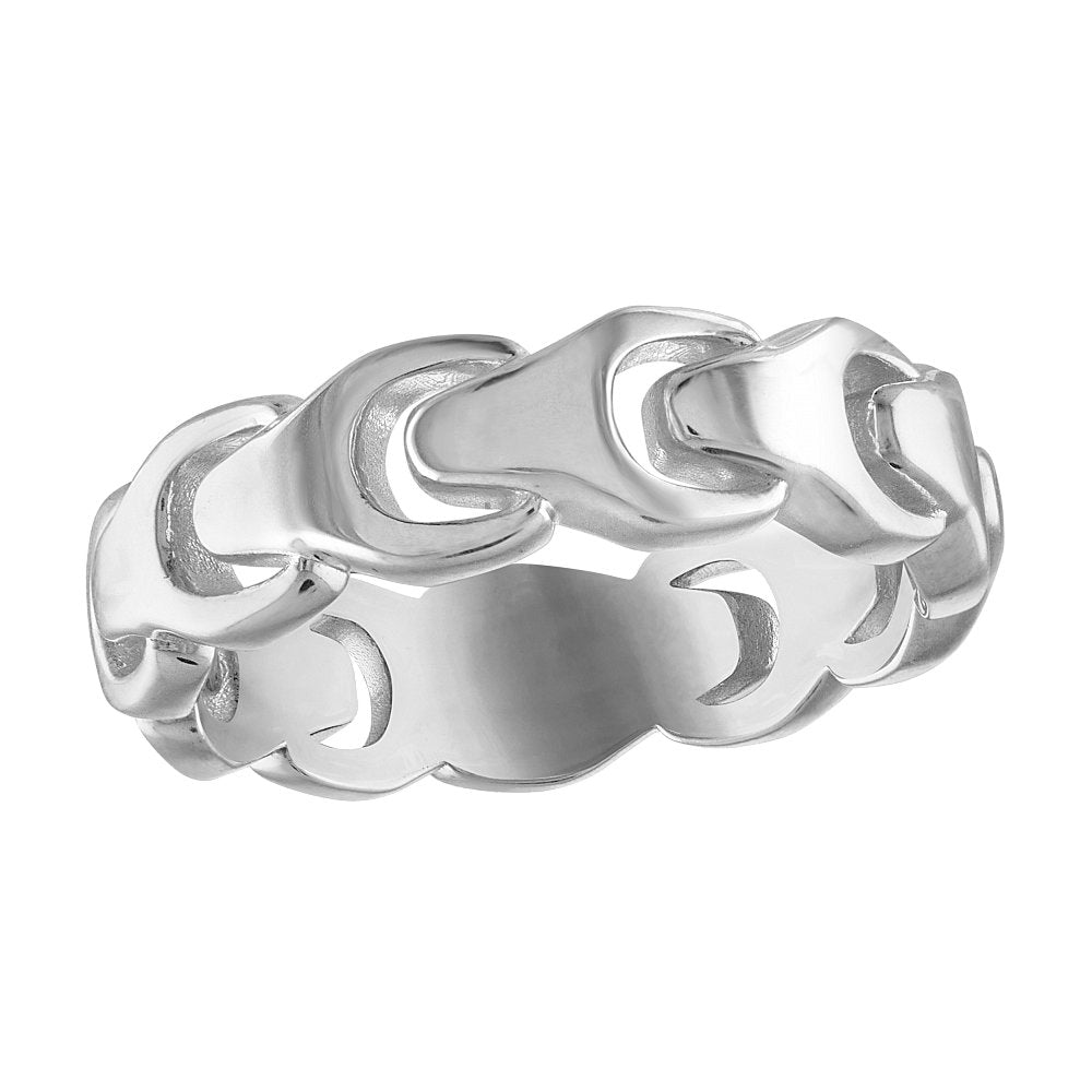 Bulova Sterling Silver Bulova Link™ Collection  Mens Ring