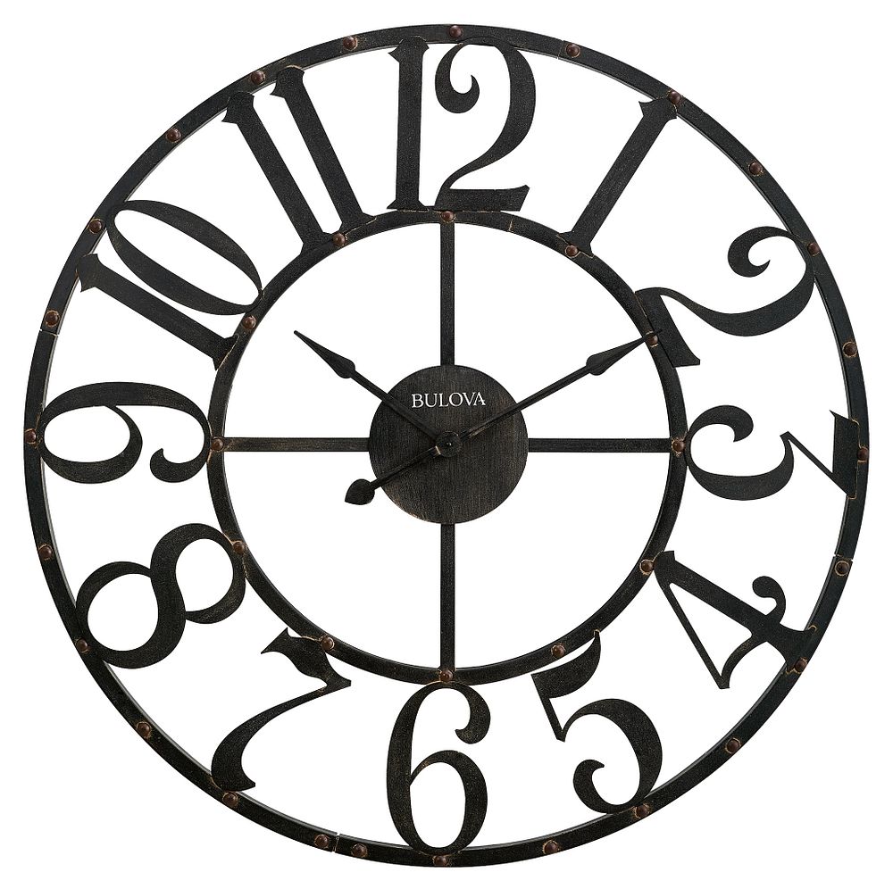 Bulova  Wall   Oversize Clock