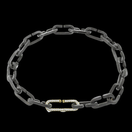 Gent Bracelet in 18k Gold with Diamonds