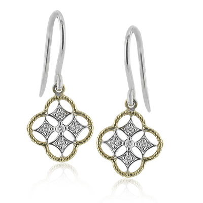 Earring in 18k Gold with Diamonds