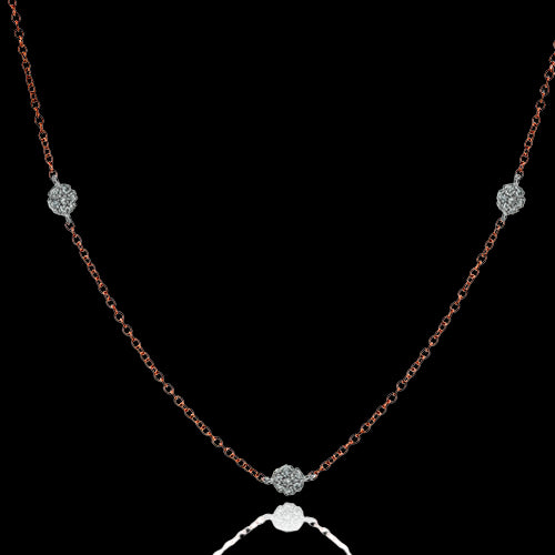 Necklace in 18k Gold with Diamonds