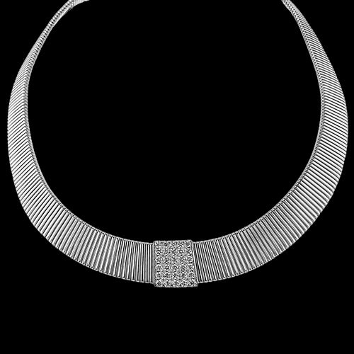 Choker in 18k Gold with Diamonds