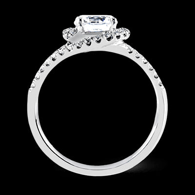 Engagement Ring in Platinum with Diamonds
