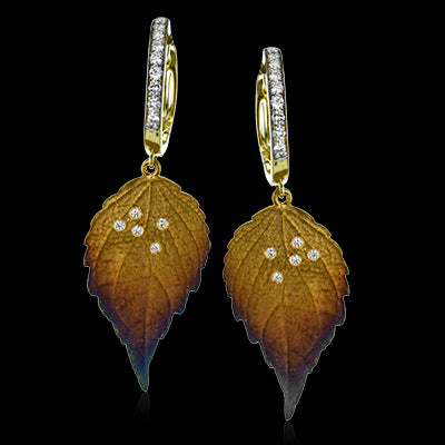 Earring in 18k Gold with Diamonds