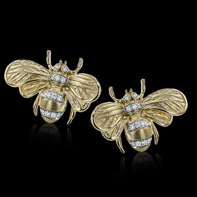 Earring in 18k Gold with Diamonds