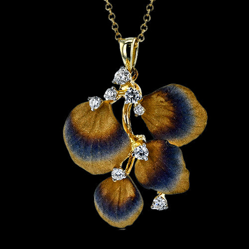 Pendant in 18k Gold with Diamonds