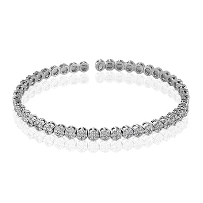 Bangle in 18k Gold with Diamonds