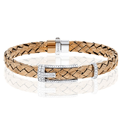 Gent Bracelet in 18k Gold with Diamonds