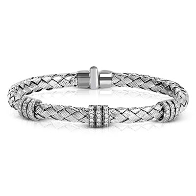 Bangle in 18k Gold with Diamonds