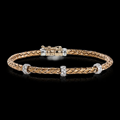 Bangle in 18k Gold with Diamonds