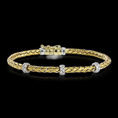 Bangle in 18k Gold with Diamonds