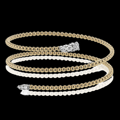 Bangle in 18k Gold with Diamonds