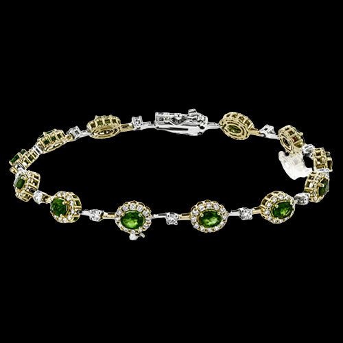 Color Bracelet in 18k Gold with Diamonds