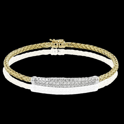 Bangle in 18k Gold with Diamonds