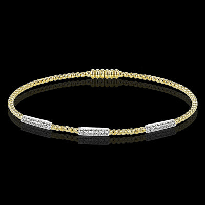 Bangle in 18k Gold with Diamonds