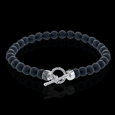 Gent Bracelet in 14k Gold with Diamonds