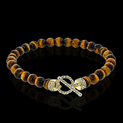 Gent Bracelet in 14k Gold with Diamonds