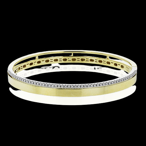 Bangle in 18k Gold with Diamonds