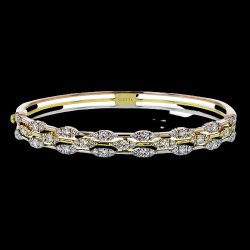 Bangle in 18k Gold with Diamonds