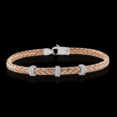 Bangle in 18k Gold with Diamonds