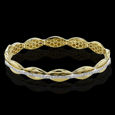 Bangle in 18k Gold with Diamonds