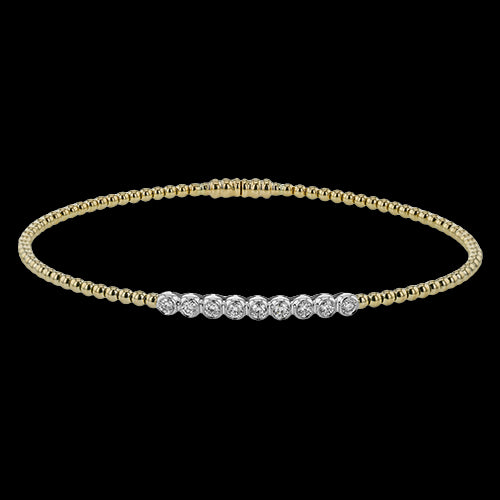 Bangle in 18k Gold with Diamonds