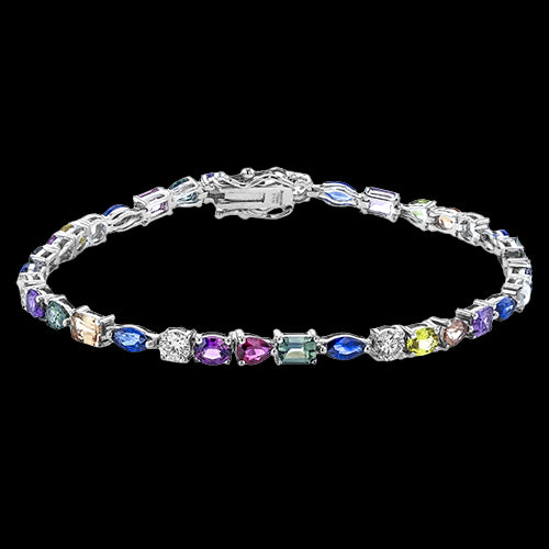 Color Bracelet in 18k Gold with Diamonds