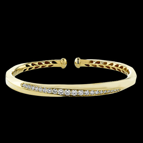 Bangle in 18k Gold with Diamonds