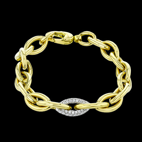 Bracelet in 18k Gold with Diamonds