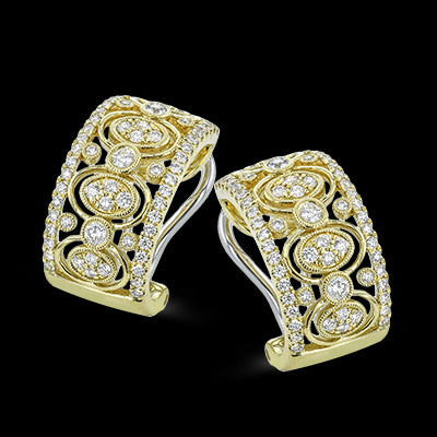 Earring in 18k Gold with Diamonds