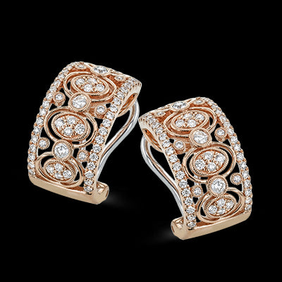 Earring in 18k Gold with Diamonds