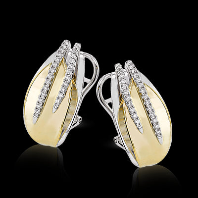 Earring in 18k Gold with Diamonds