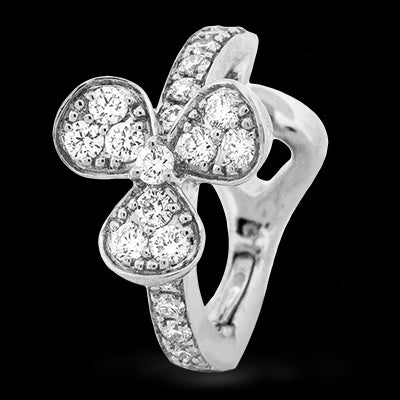 Hoop Earring in 18k Gold with Diamonds