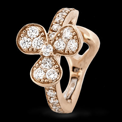 Hoop Earring in 18k Gold with Diamonds