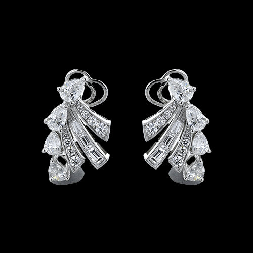 Color Earring in 18k Gold with Diamonds