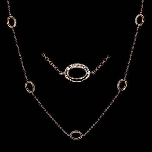 Necklace in 18k Gold with Diamonds