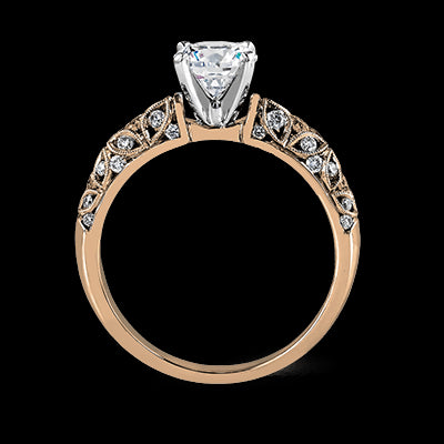 Engagement Ring in 18k Gold with Diamonds