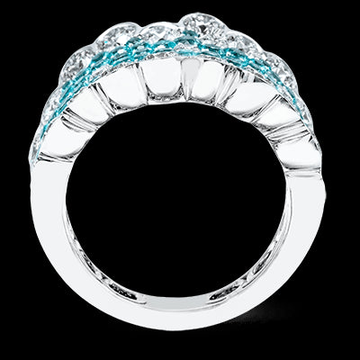 Color Ring in 18k Gold with Diamonds