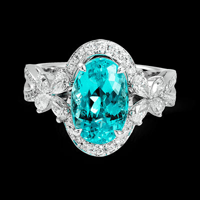 Color Ring in 18k Gold with Diamonds