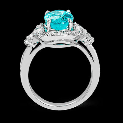 Color Ring in 18k Gold with Diamonds