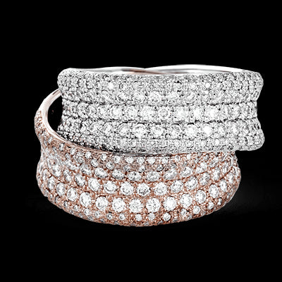 Right Hand Ring in 18k Gold with Diamonds