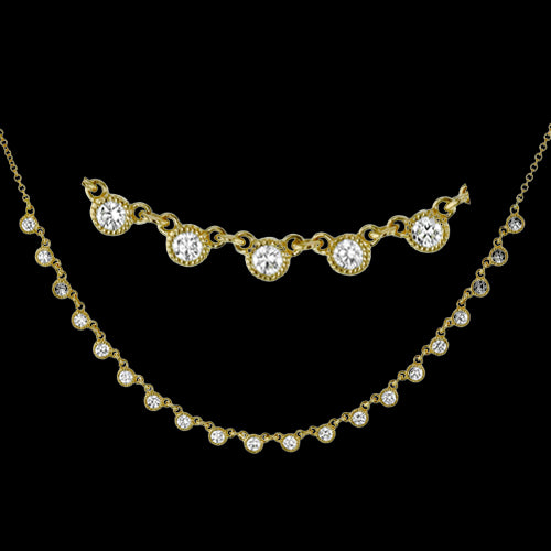 Necklace in 18k Gold with Diamonds