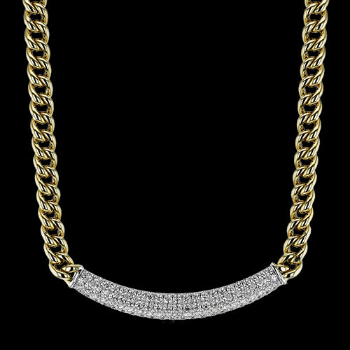 Necklace in 18k Gold with Diamonds
