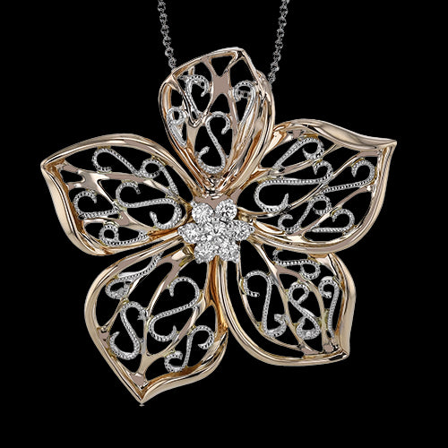 Pendant in 18k Gold with Diamonds