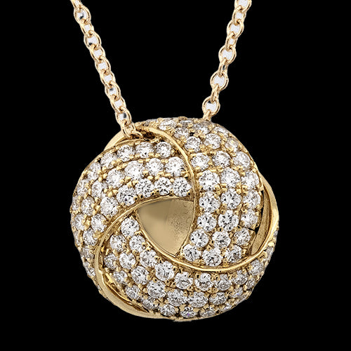 Pendant in 18k Gold with Diamonds