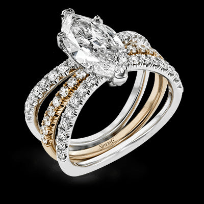 Wedding Set in 18k Gold with Diamonds