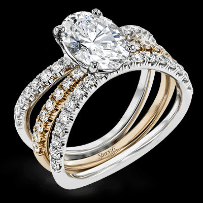 Wedding Set in 18k Gold with Diamonds