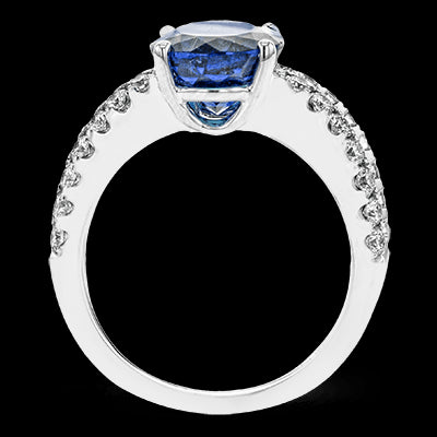 Color Ring in 18k Gold with Diamonds