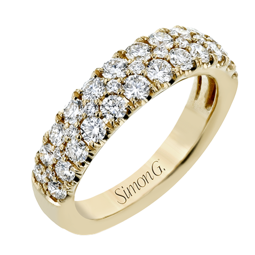 Anniversary Ring in 18k Gold with Diamonds