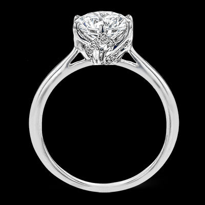 Engagement Ring in 18k Gold with Diamonds